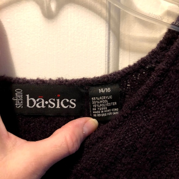 Women’s Purple Knit Sweater - Picture 3 of 3